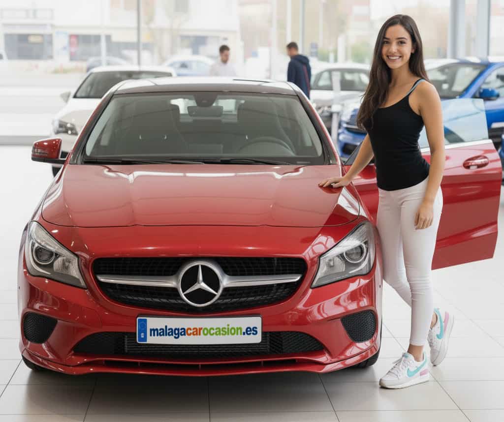 mujer comprando coche de segunda mano