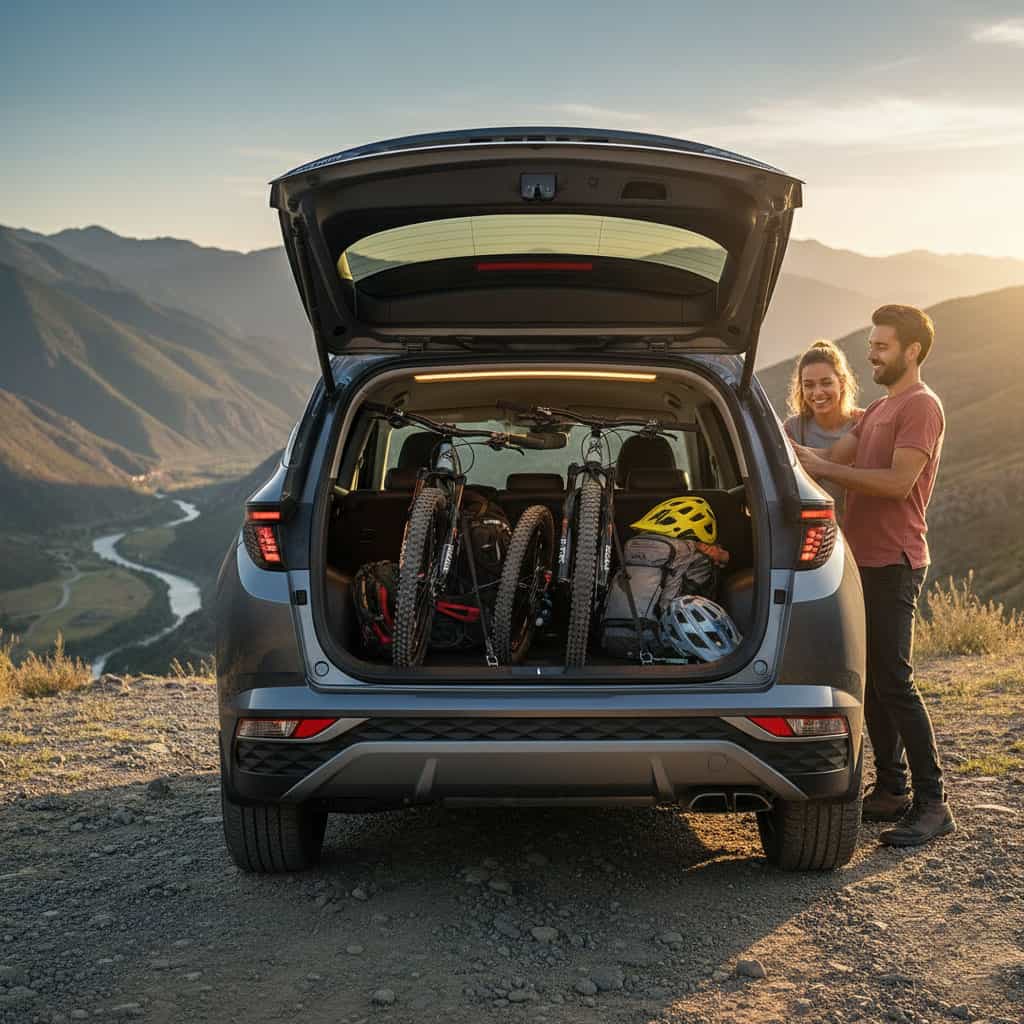 Hyundai Tucson con 2 bicis
