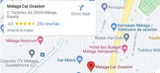 localización Malaga Car Ocasión